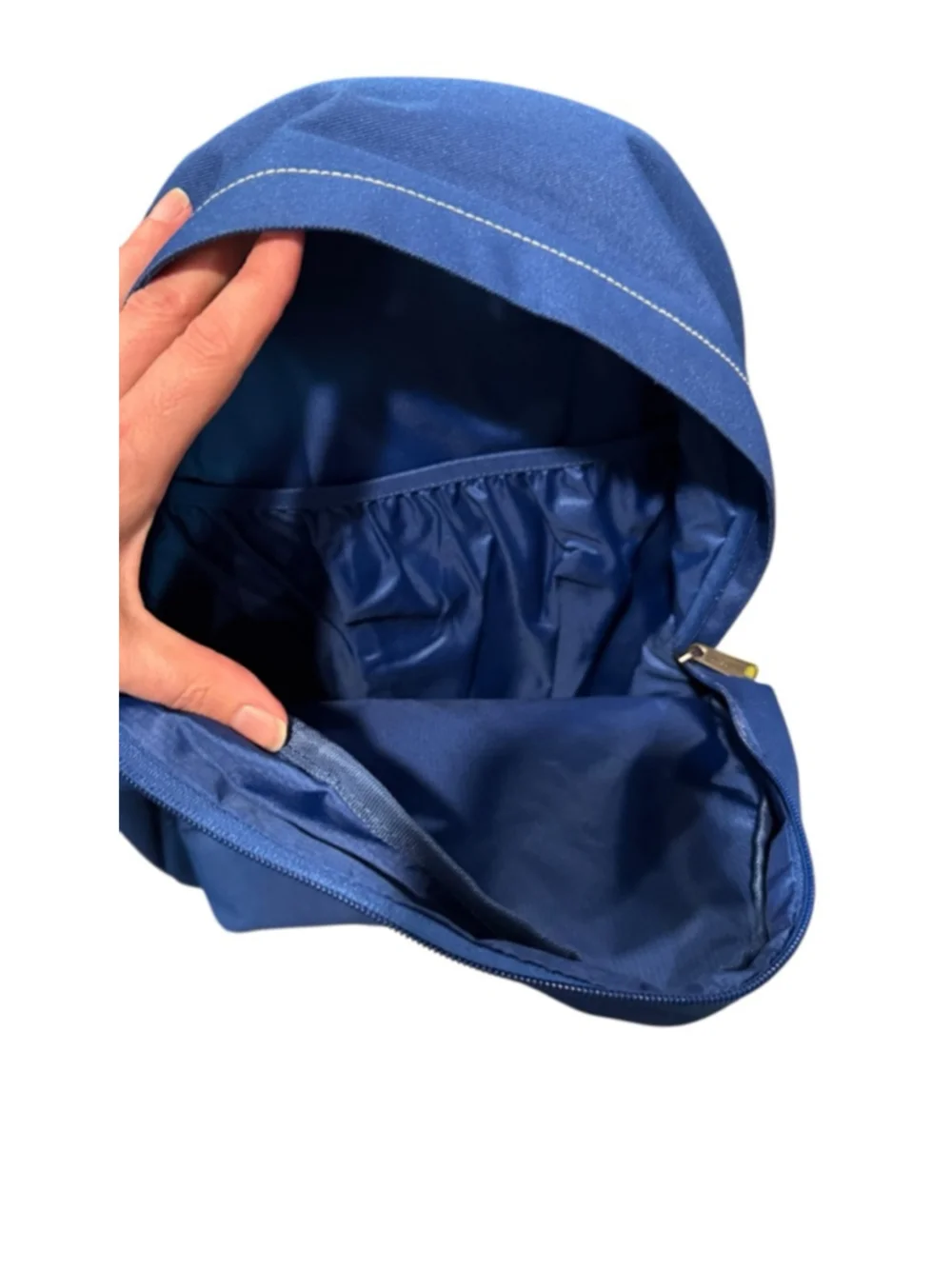 Men's Herschel Blue Backpack One Size with Tan Straps